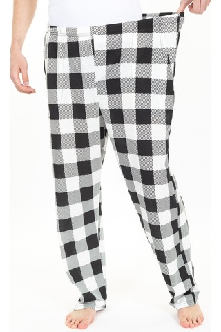 Büyük Beden Erkek Pijama Altı Cepli Fermuarlı Blr-08- 1026 Beyaz