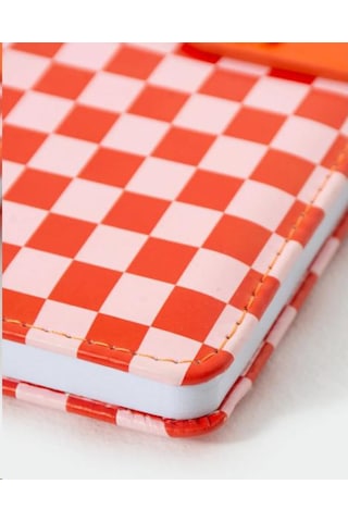 Daks Kirazlı Turuncu Defter Çıtçıtlı Kapak A5 Not Defteri 80 Yaprak Çizgili