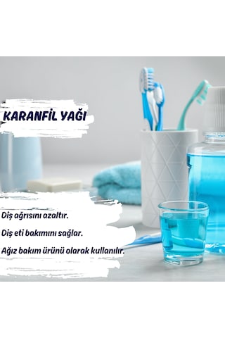 %100 Saf Karanfil Uçucu Yağı 10 Ml - Yerli Üretim Eugenia Caryophyllus Doğal Yağ 10 ML