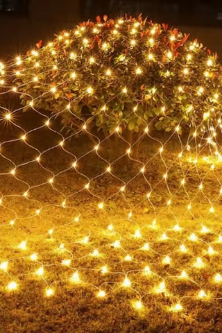 Ağ Led Işık 2x2 File Ağ Perde Led Işık Gün Işığı Eklemeli 190 Ledli Örümcek Ağı Işığı Yılbaşı Süsü Gün Işığı