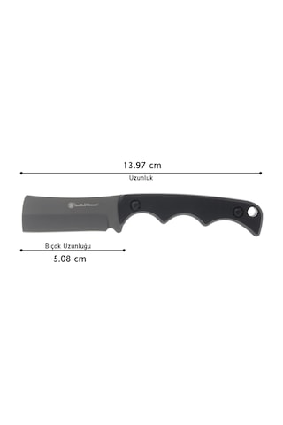 Smith Wesson H.r.t. Cleaver Neck Knife Boyun Kamp Bıçağı 1193152 Siyah