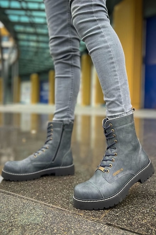 Saklımoda Ch009 Cst Military Erkek Bot Antrasıt Çok Renkli
