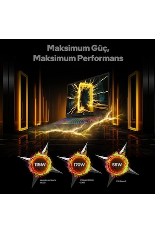 Game Garaj Slayer R9M3D XL-5070-C2 R9-9955hX3D 32 GB 1 TB SSD RTX5070 17" Free Dos Dizüstü Bilgisayar