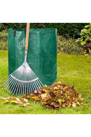 Monyee Yeniden Kullanılabilir Ağır Duty Bahçe Çöp Torbası - 120l Yeşil Polipropilen Yaprak/atık Toplama Ve Saklama Çantası