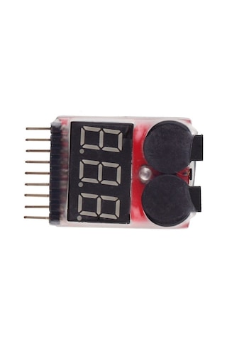Lipo Seviye Ölçer Ve Alarm Modülü 1-8S Lipo Pil Ölçüm Cihazı