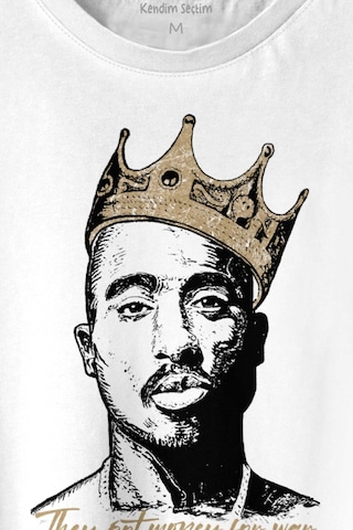 Tupac Hip Hop Rap Music 2pac Baskılı Tişört Unisex T-shirt 001