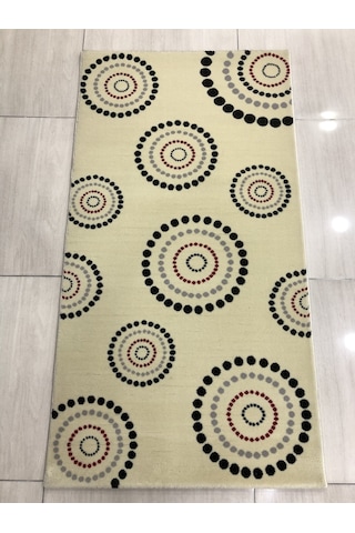 Saray Halı Klasik 10697 R 80X150 Krem Kırmızı Gri Siyah Halı !