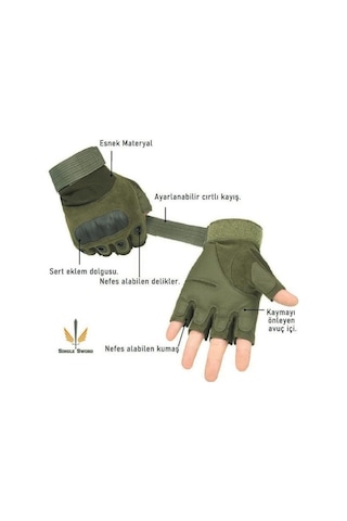 Single Sword Taktik Askeri Kesik Parmak Kemik Eldiven Operasyon Eldiveni