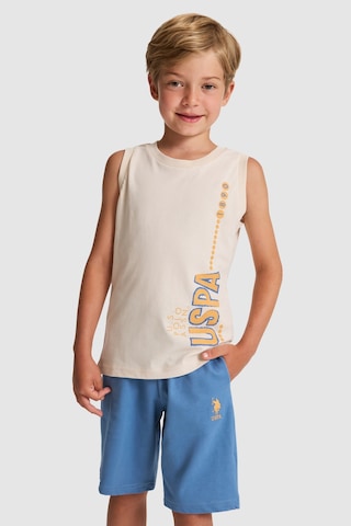 U.S. Polo Assn. Erkek Çocuk Bej Pijama Takım 50328672-vr011