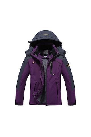 Kadın Outdoor Ceketi, Kayak Dağcılık Ceketi Mor Mor
