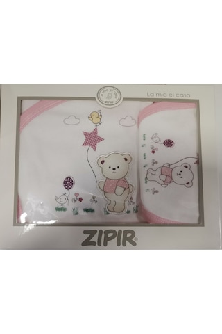 Zıpır Bebe Zıpır Pembe 5 Li Zıbın Seti Hastane Çıkışı Pamuklu Kaliteli Set Pembe