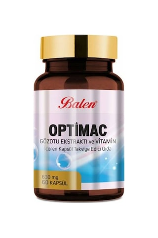 Balen Optimac Gözotu Ekstratı Vitamin 630 MG 60 Kapsül