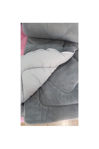 Çift Kişilik Lüx Gri Welsoft 195x215 Yorgan Gri