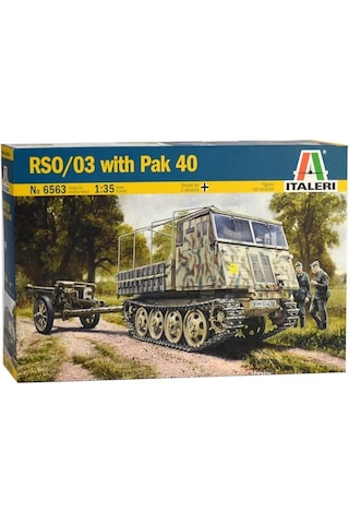 Italeri 6563s 1/35 Rso/03 Pak 40'lı Paletli Askeri Araç Demonte Plastik Maketi
