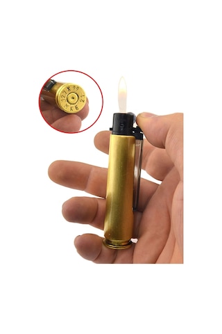 50 Cal. Kovan Gazlı Çakmak - Ahşap Kutulu Sarı
