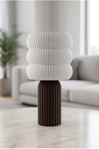 Soho Model - Led Abajur - Masa Lambası - Usb 5v İle Çalışır - Slim Led Aydınlatması Dahildir - Dekoratif Lamba - Renk Seçenekli Çok Renkli