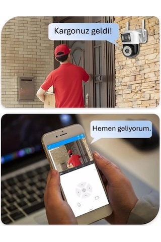 Buğz Çift Lensli Dış Mekan Wi-fi Kamera