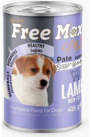 Free Max Kuzu Etli Yetişkin Köpek Konservesi 12 x 415 G