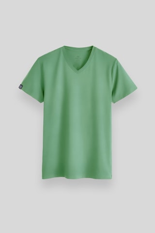 Tommylife Pastel Yeşil Basic Kısa Kol Standart Kalıp V Yaka Erkek T-shirt - 87912 Pastel Yeşil