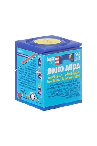 Su Bazlı Sarı Mat Maket Boyası - 18 Ml 0.2 L