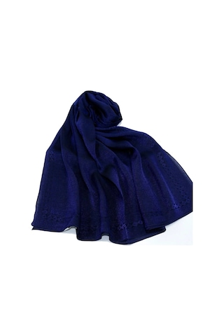 AKER Simli Monogram Şal - 1040400 Lacivert
