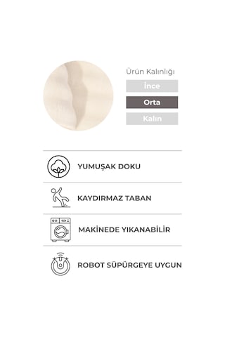 2 Li Peluş Bubble Banyo Paspas Seti 60x100+50x60 Cm Kaymaz Lateks Taban, Yumuşak Yüzey, Yıkanabilir Kırık Beyaz