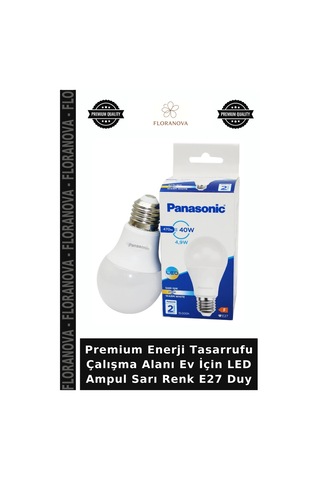 Premium Enerji Tasarrufu Çalışma Alanı Ev İçin Led Ampul Sarı Renk E27 Duy