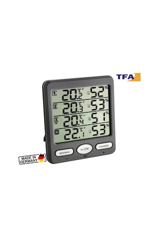 Tfa 30.3054.10 'Klima Monitor' Çoklu Ortam Sıcaklık Ve Nem Takip