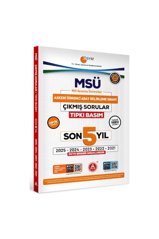 Son 5 Yıl Msü Çıkmış Sorular-tıpkı Basım-bire Bir Ösym-tamamı Video Çözümlü