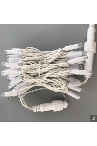 YILBAŞI LED IŞIK İP LED 10 MT MAVİ SABİT IP65 BEYAZ KABLO AL-80