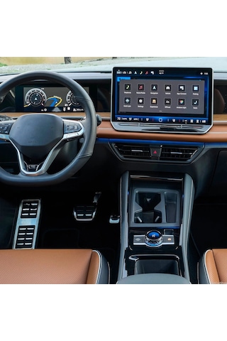 Volkswagen Tiguan Uyumlu 10.25 İnç Dijital Gösterge Ve 12.9 İnç Multimedya Ekran Koruyucu 9H Nano Ekran Koruyucu