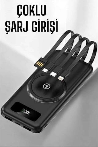 10.000 Mah Powerbank 4 Portlu Hızlı Şarj Dijital Göstergeli Diğer 30418100