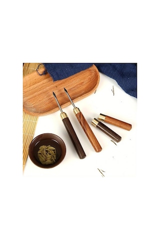 Willowhaven Ahşap Saplı Paslanmaz Çelik Buz Kırıcı - Brown+black - Mutfak Bar Piknik