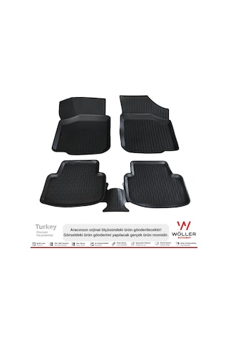 Volkswagen Bora Paspas 1999 2005 Arası 3D Havuzlu Wöller Paspas