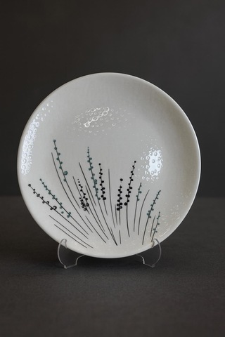 Seramık 6 Kısılık Pamuk Çiçeği 14 Parca Seramık Kahvaltı Takımı Beyaz