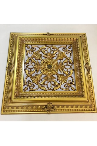 Diecor Led Döşenebilir Saray Tavan Avize Göbeği Kahve Eskitme 72 X 72 Model:xa285