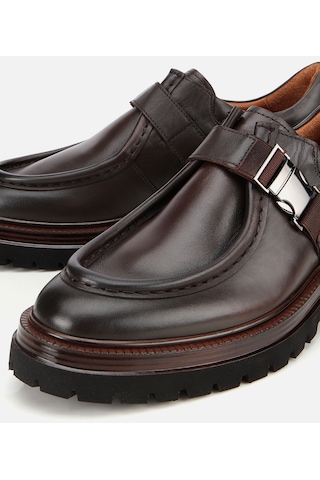 Hotiç Erkek Deri Kahverengi Metal Tokalı Klasik Loafer 02ayh311670a480 02ayh311670a480 Kahverengi