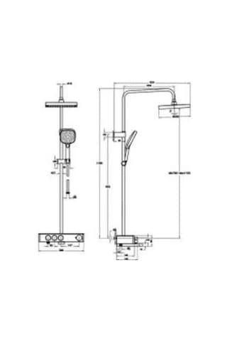 Artema Core Square A47310 Duş Sistemi, Krom Diğer