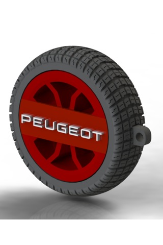 Peugeot Uyumlu Özel Tasarım Anahtarlık - Premium Hafif Ve Dayanıklı Kırmızı