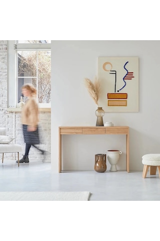 Natural Basic Model Masif Ahşap Dresuar Ceviz