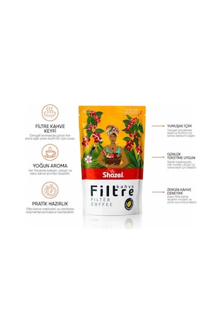 Shazel Özel Harman 250 Gr Öğütülmüş Filtre Kahve X 3 Paket