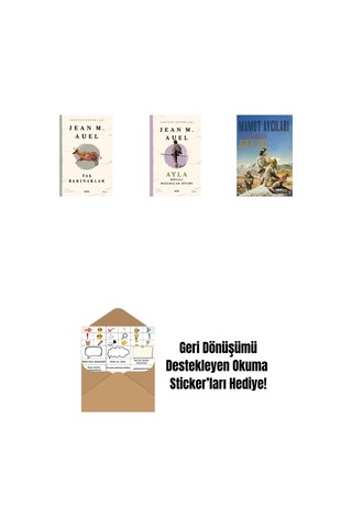 Yeryüzü Çocukları 5 - Taş Barınaklar + Yeryüzü Çocukları 6 - Ayla - Boyalı Mağaralar Diyarı + Mamut Avcıları + Okuma Sticker'ları