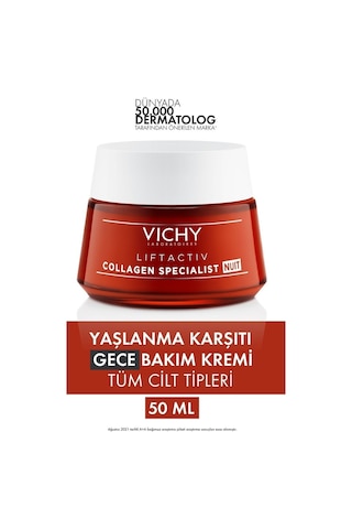 Vichy Liftactiv Collagen Specialist Gece Kremi 50 ML