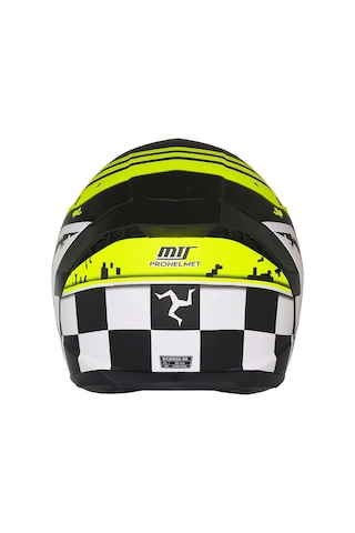 Mts M-910 VıgorGüneş Vizörlü Kask Gri Camlı Mat Siyah- Sarı