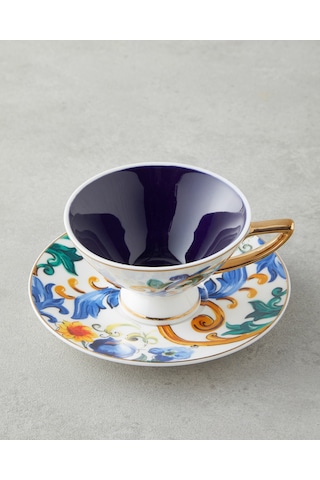 English Home Azalia New Bone China 4 Parça 2 Kişilik Kahve Fincan Takımı 90 Ml Renkli Renkli