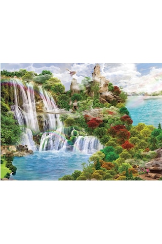 Blue Focus 1000 Parça Orman Ve Şelale Puzzle