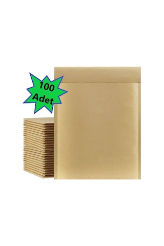 Kraft Kaplı Balonlu Baloncuklu Pat Pat Zarf 17x25+5cm 100 Adet