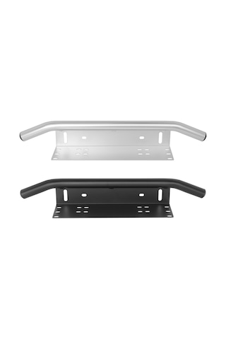 Xindoker Jeep Suv Offroad Için Aluminyum Plaka Tutucu, Ön Bumper Led İş Lambası Konstrüksiyonu Siyah/gümüş Seçenekli