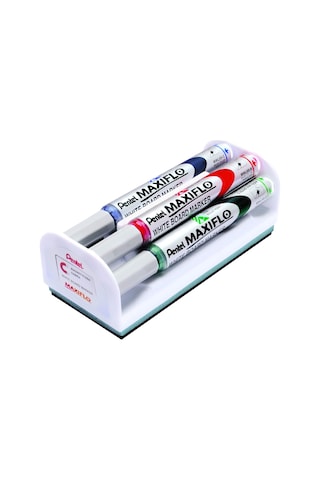 Pentel Maxiflo Tahta Kalemi Set Sünger Ile Yuvarlak Uçlu Ince Diğer