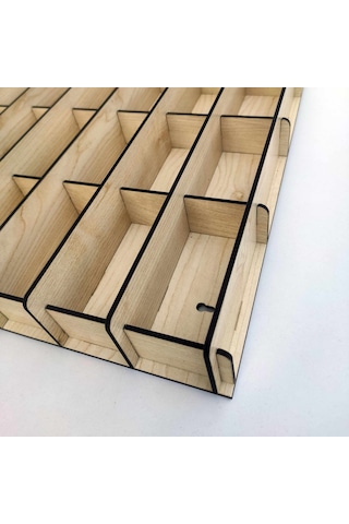 Hobi Araba Rafı 100 Araçlık Akçaağaç Kişiye Özel Isimli